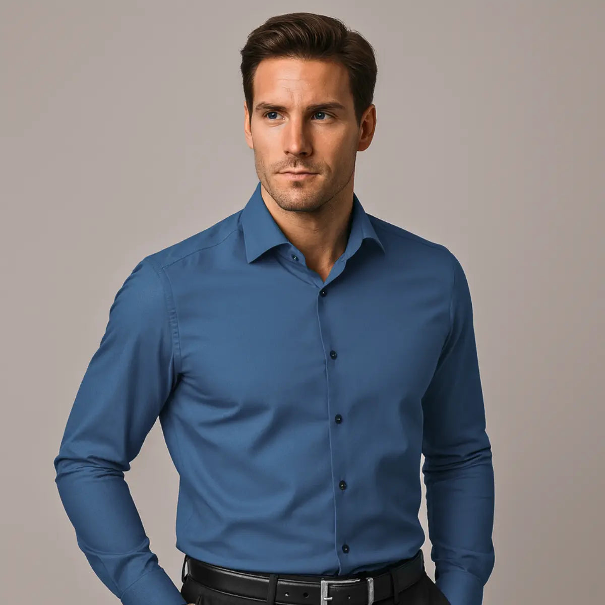 Chemise Infroissable à Coupe Ajustée