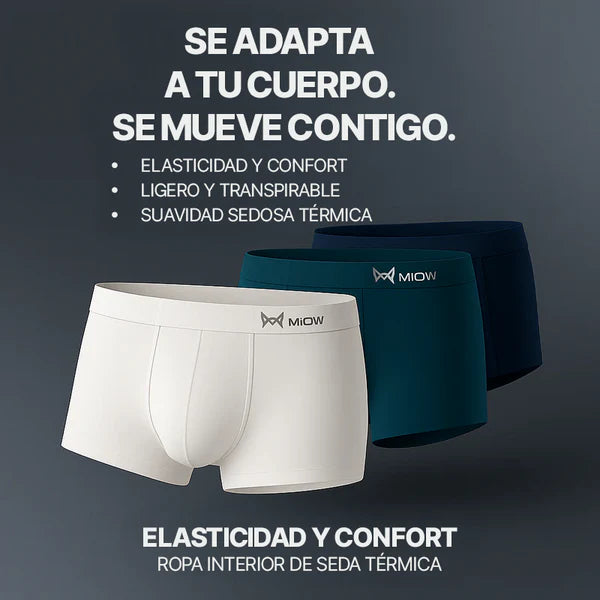 Ice Boxer Pro™ - Ropa interior de seda premium ultra cómoda — ¡Compra 5 y recibe 5 GRATIS! + 5 Pares de Calcetines de Regalo