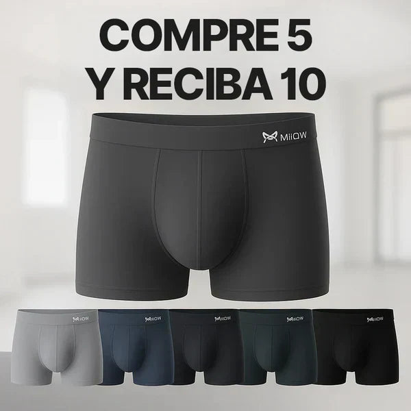 Ice Boxer Pro™ - Ropa interior de seda premium ultra cómoda — ¡Compra 5 y recibe 5 GRATIS! + 5 Pares de Calcetines de Regalo
