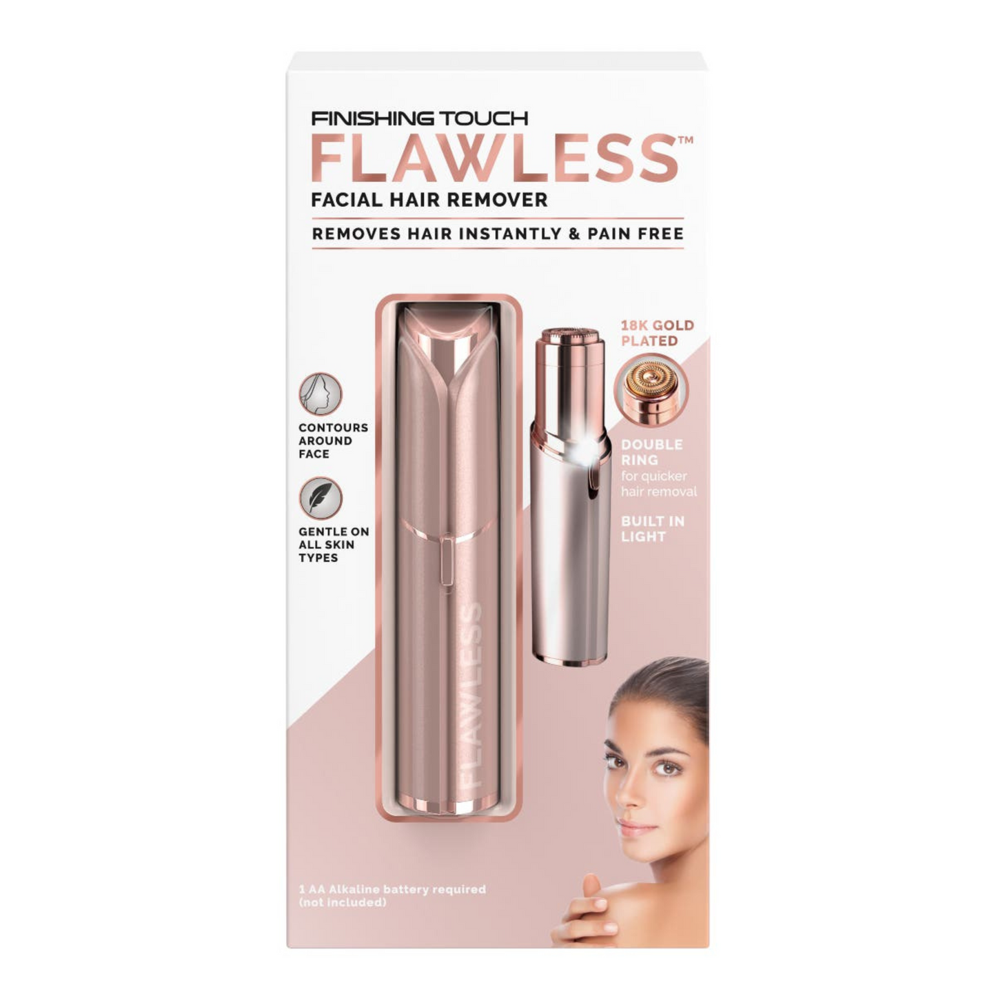 Épilateur Facial Flawless - Pratique et Indolore